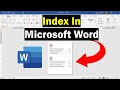 How To Create An Index In Microsoft Word Super Easy