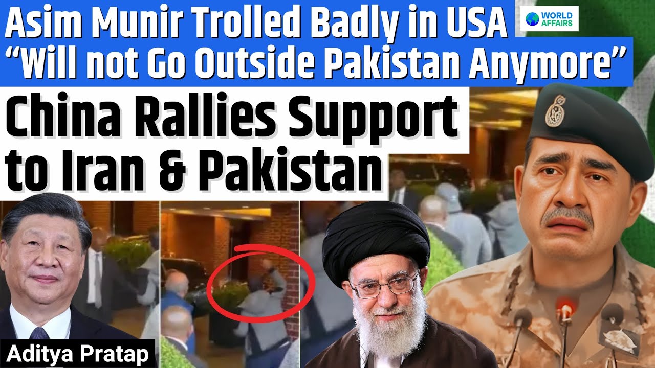 Asim Munir HUMILIATED in USA!😝 Vows NEVER to Leave Pakistan Again | China Backs Iran & Pak! Aditya