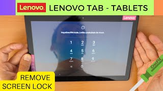 Lenovo TAB tablet - Remove SCREEN LOCK / PIN / PASSWORD / ERASE / UNLOCK