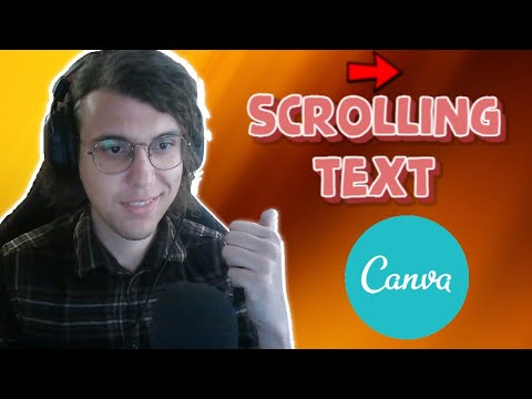 How To Create Scrolling Text in Canva (Easy Way)