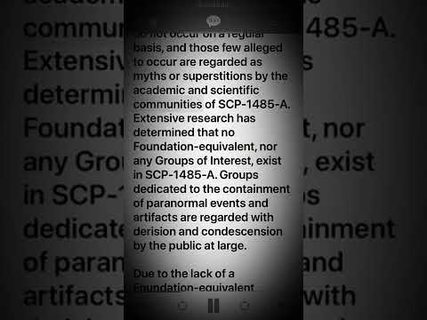 Scp 1485 Normality