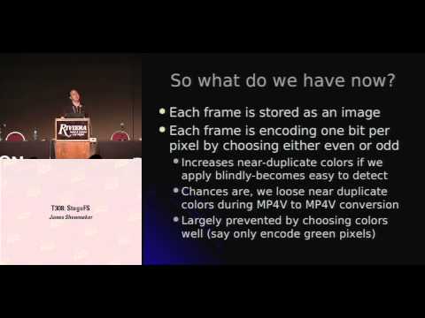 DEF CON 16 Hacking Conference Presentation By James Shewmaker - StegoFS - Video and Slides