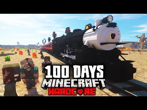 BakaDreamStation - We Survived 100 Days on a Train in a Zombie Apocalypse Hardcore Minecraft