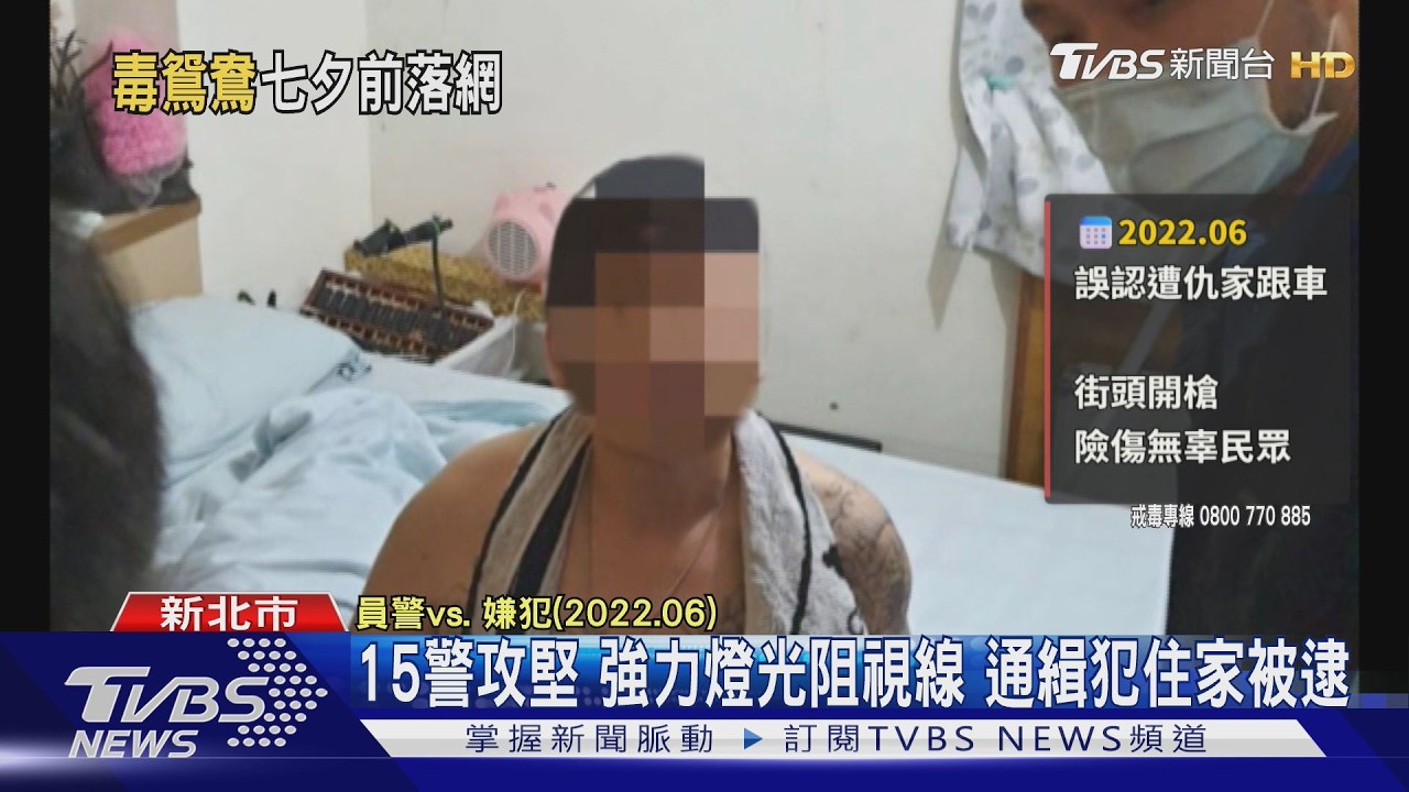 毒品、槍擊案判刑9年半 通緝犯逃亡2年 七夕前和女友落網