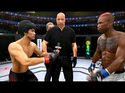 BRUCE LEE VS MARK DIAKIESE *kickboxing*😱 | UFC 4 K1 RULES | UFC 4 2021 | UFC 4 BRUTAL FIGHT | UFC 4