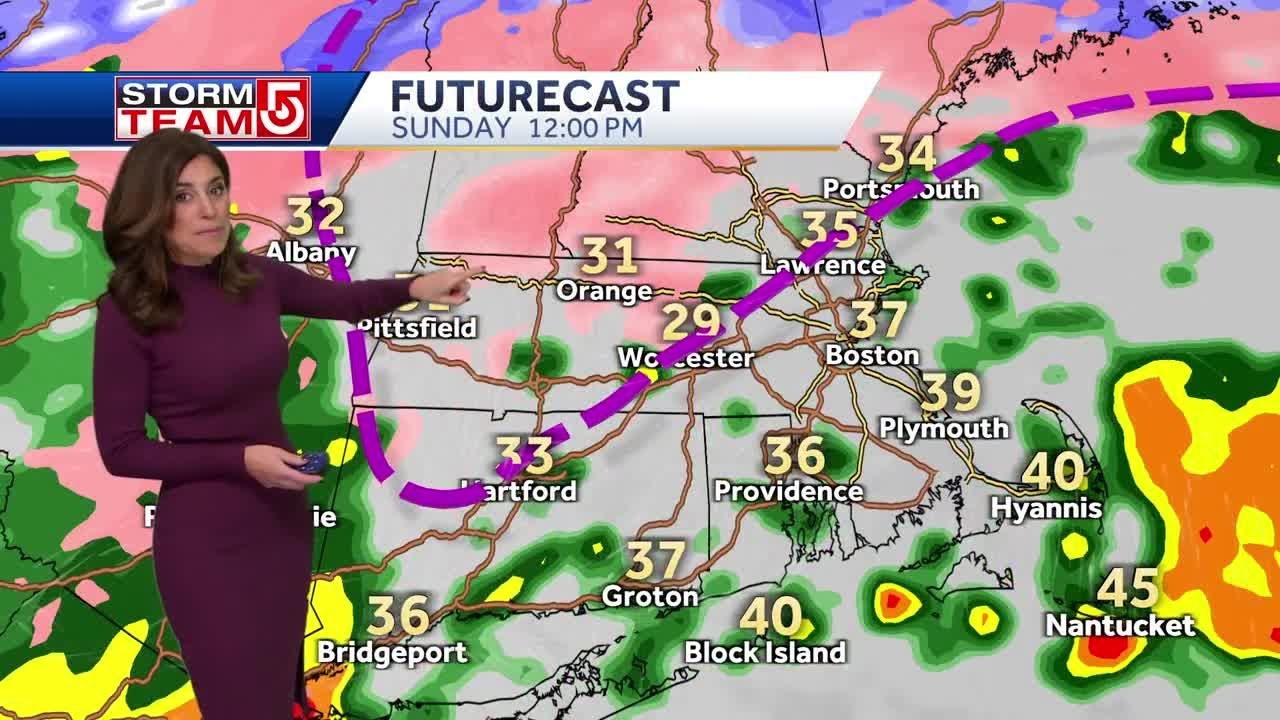 Video: Messy ice, rain mix moves in