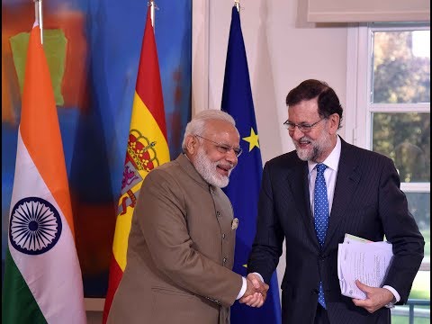 PM Modi holds talks with President Mariano Rajoy of Spain