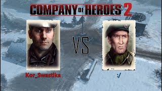 [COH2]OKW(Elite Armored Doctrine) vs BF(Mobile Assault Regiment) 2020 01 13