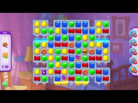 Homescapes Level 839 - 16 + 3 Moves - 5 Gifted Boosters