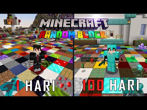 100 Hari di Minecraft Tapi Dunianya Random