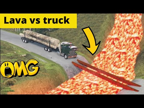 Cars vs Lava River from Volcano | BeamNG Drive | ULTIMATE Edition Compilation