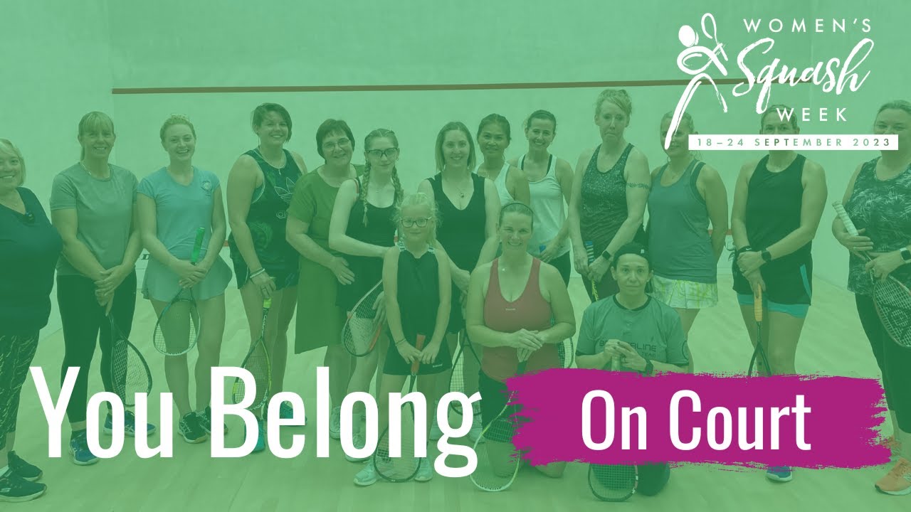 #YouBelong on Court: Sessions inspiring women and girls to play squash! #WomenSquashWeek @squashtv