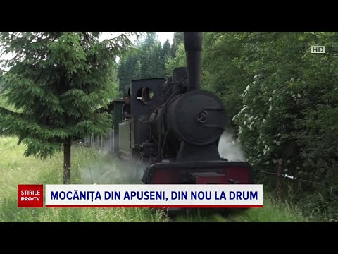 Mocăniţa Apusenilor şi-a reluat cursele turistice între oraşele Câmpeni şi Abrud
