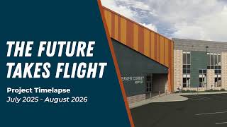 CCBC Aviation Sciences Center Construction Timelapse | The Future Takes Flight