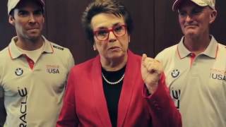 ORACLE TEAM USA meets Billie Jean King