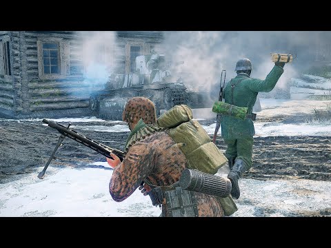 German Forces vs Soviet Forces - Monastery - Battle For Moscow | Enlisted