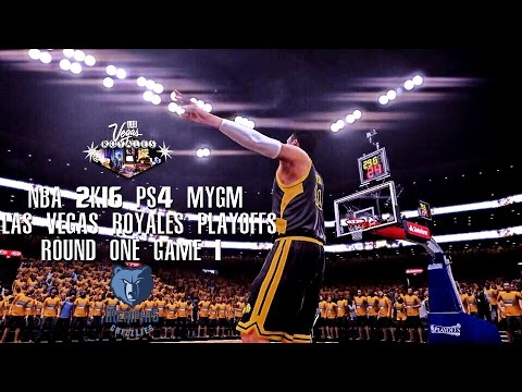 NBA 2K16 PS4 Las Vegas MYGM Playoffs R1G1 - Fans Wearing Nuggets Shirts!