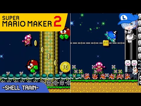 Shell Train - COOLEST LEVEL IDEAS in Mario Maker 2