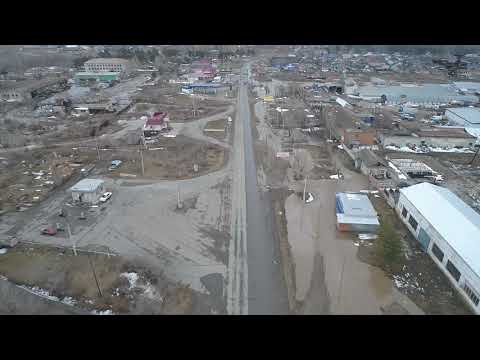 Мощный паводок в Минусинске I Подтопление огородов и могил I Вид сверху I Минусинск