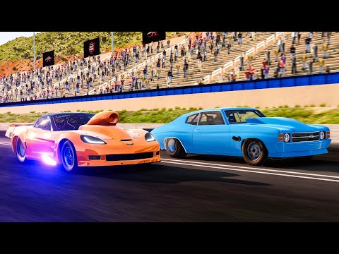 Realistic Drag Racing Crashes #16 - BeamNG Drive