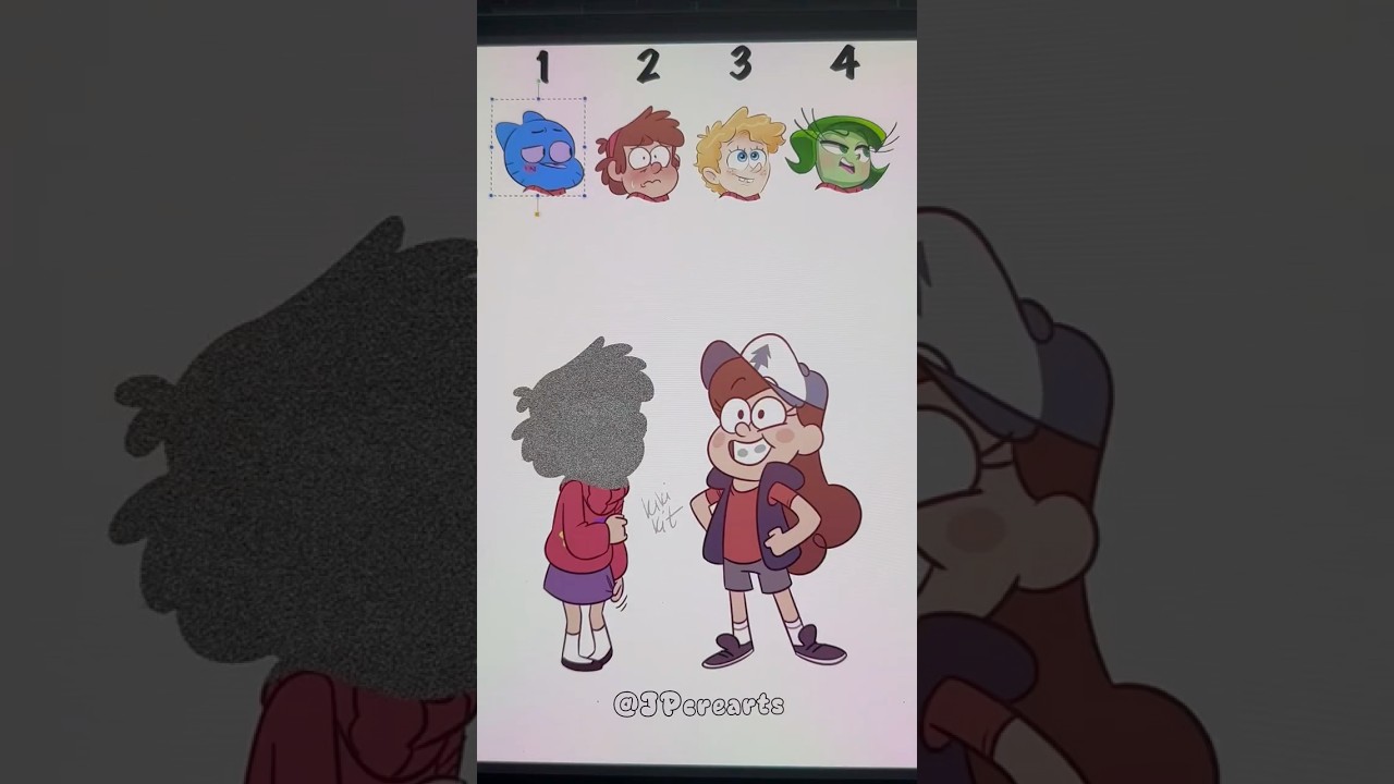 Which one is correct ? Dipper and Mabel from Gravity Falls #art #gravityfalls