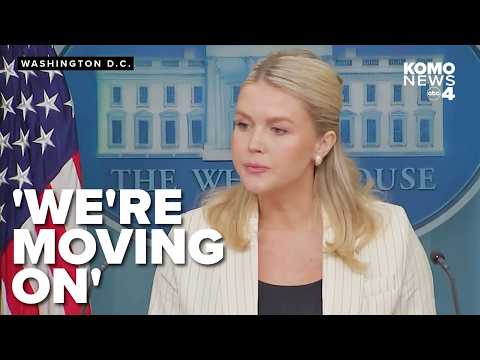 'We're moving on': Karoline Leavitt doubles down on Trump's innocence in Epstein case