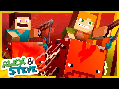 LAVA RACE CHEATER - Alex and Steve Life (Minecraft Animation)