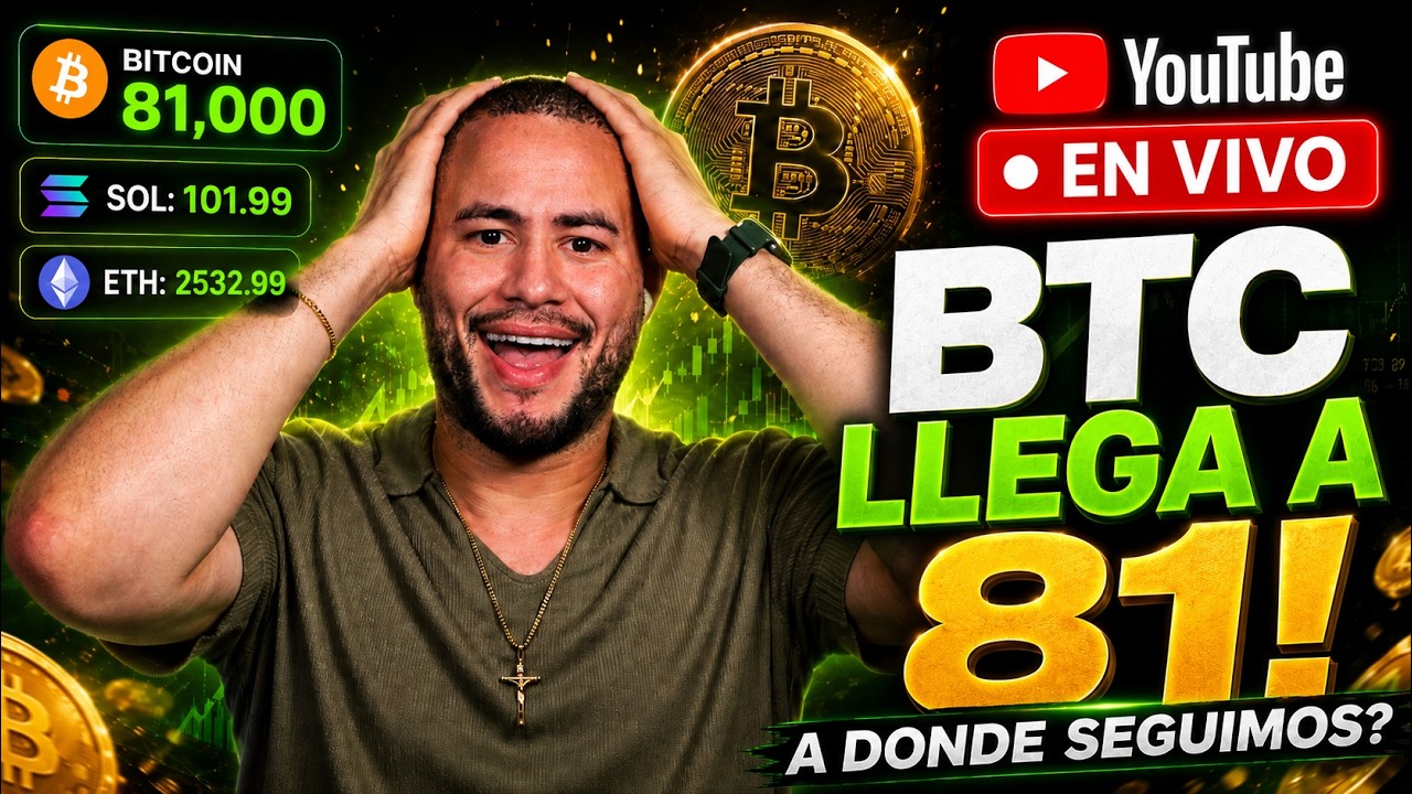 BITCOIN SUPERA LOS $80,000!! (A DONDE VAMOS AHORA?) EN VIVO!