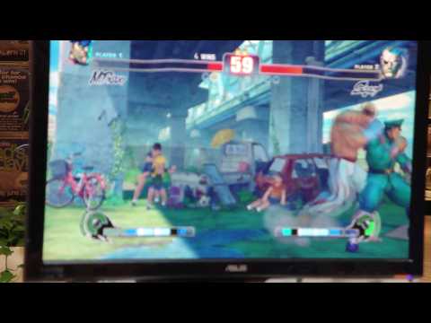 Gamestop SF4 Tournament 6-20-09 - Min vs Shady J (extra blurry edition)