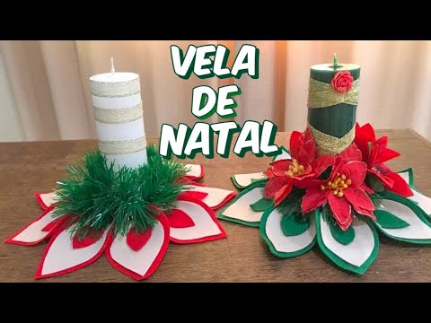 Como fazer: Vela decorada para Natal: Aula de Velas Artesanais Como fazer: Vela decorada para Natal: Aula de Velas Artesanais