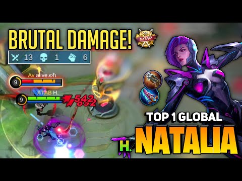 Nonstop Roaming! Natalia Best Build 2021 [ Top 1 Global Natalia Gameplay ] By H. - Mobile Legends