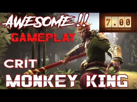 Crit Monkey King vs Timbersaw   DOTA 2 PATCH 7.00   HIGHLIGHTS