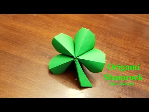 Origami 4 Leaf Clover - How to make a four leaf clover...