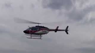 preview picture of video 'Air Evac Lifeteam Helicopter Lifting Off from Reno VFD Social'
