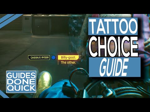 Cyberpunk 2077 Billy Goat Or Other Tattoo Choice