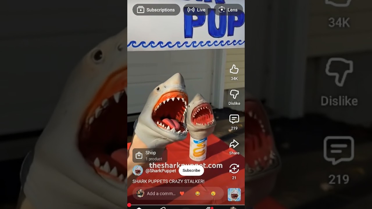 download shark puppet 3D