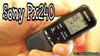 So verwenden Sie den Sony Voice Recorder und testen ihn im Feld (Sony Px240)
