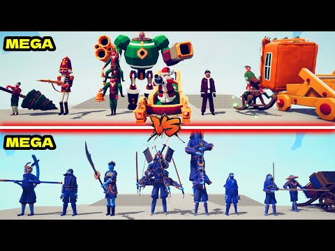 MEGA HOLIDAY (NEW) vs MEGA DYNASTY TEAM | TABS - Totally Accurate Battle Simulator
