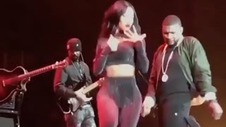 Usher &amp; Teyana Taylor Heat It Up @ Hot97 Hot 4 the Holidays