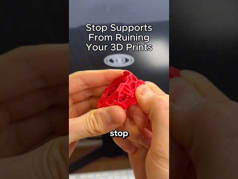 How to fix stuck supports to your 3D print