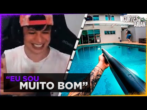 ARUAN REAGE A JOGO DE AIRSOFT NA CASA DO LAGO NIVEL PROFISSIONAL (RENATO GARCIA) - Cortes do Aruan