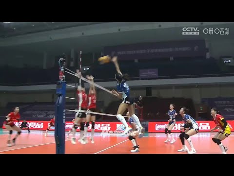Samantha Bricio | Guangdong vs. Shanghai | China Women's Volleyball League 22