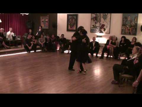 María del Carmen Romero  and  Jorge Dispari  are  dancing  to  the  milonga  "  Ella Es Asi  "