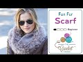 How To Knit Fun Fur Strap Scarf 