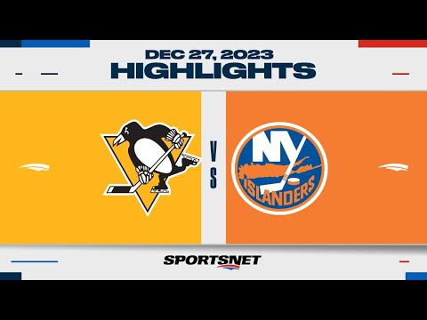 NHL Highlights | Penguins vs. Islanders - December 27, 2023