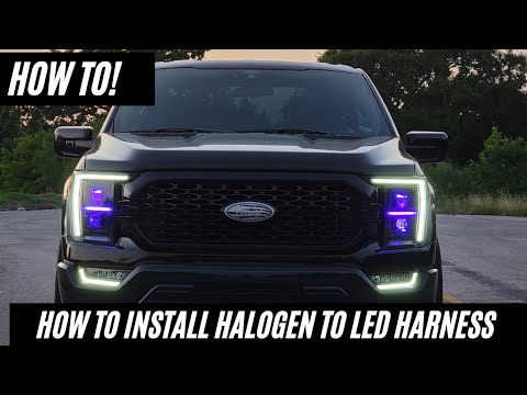 2021 F150 Halogen to LED headlight and foglight conversion - HOW TO!