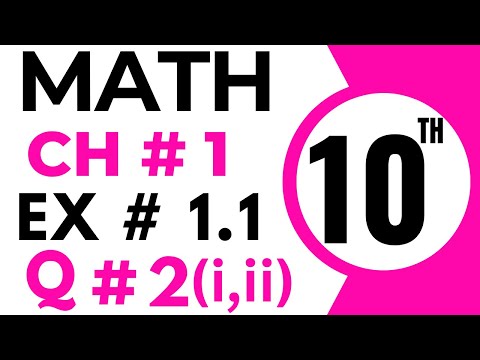 Exercise 1.1 Chapter 1 | 10th Class Math | Question 2 Part 1,2 | Class 10 Maths