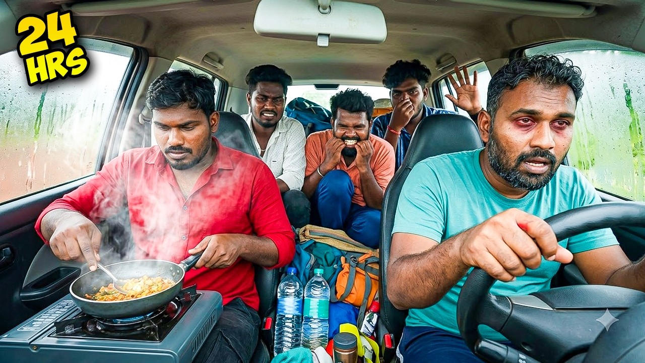 We Spent 24 Hours in a Moving Car Without Getting Out… (Biggest Mistake)