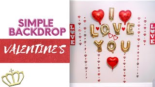 DIY Valentines Photo Backdrop Ideas| Anniversary Decorations