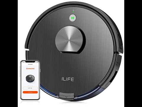 ILIFE A10 Robot Vacuum Strong Suction Wi-Fi Connected WorksPet Hair Hard Floor Medium Pile Carpet